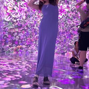 Elegant Blue Maxi Dress